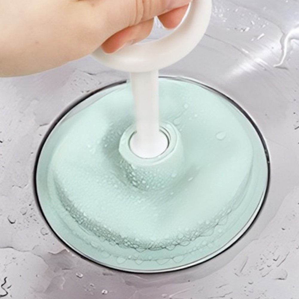 간편사용막힘해결하수구클리너 강력흡착싱크대용뚫어뻥 미니사이즈세면대용배수구클리너 - 상품 이미지
