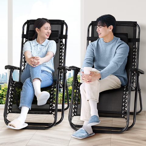 리클라이너 의자 대형 독서 휴대용 접이식 캠핑용 캠핑 메쉬 여름 간편 보관 가정용 사무실 - 상품 이미지