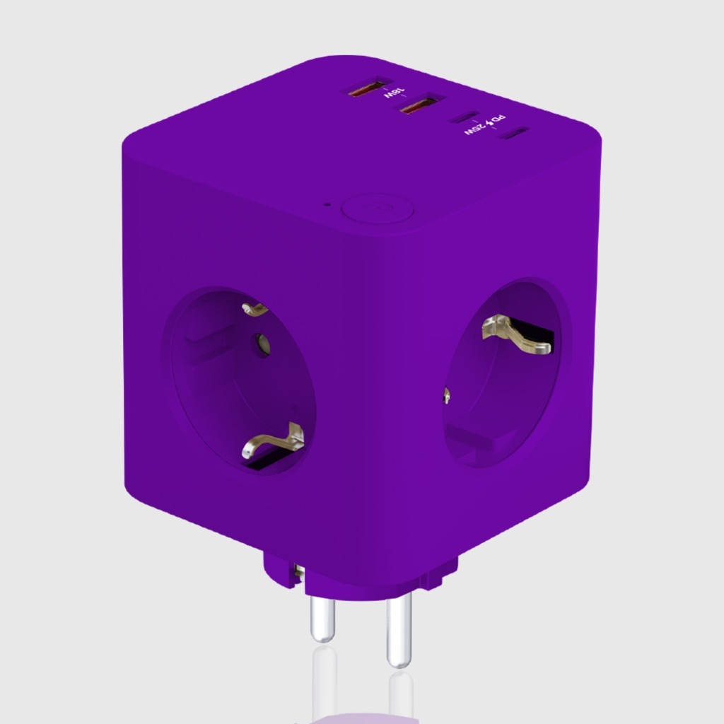 데코아르 비비드 도킹형 3구 USB 4포트 4000W 멀티 콘센트 큐브 고용량 멀티탭 - 상세 이미지 3