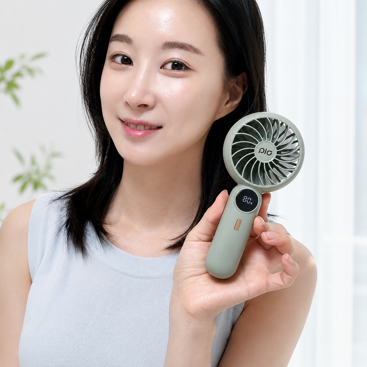 피오 미니 휴대용선풍기 초소형 핸디 손 선풍기 무선 손풍기 초경량 초소형 제품 이미지