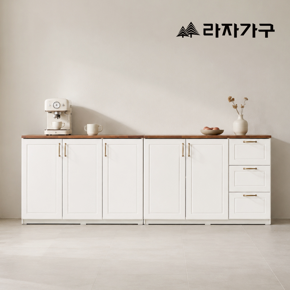 라자가구 마레 도어형 하부 주방 선반 수납장 1185 - 상세 이미지 2
