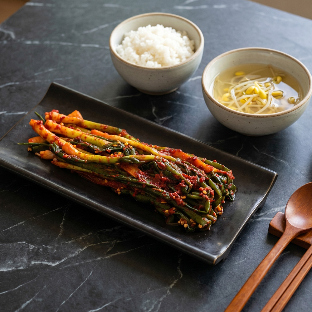 담미채 파김치 쪽파김치 1kg 2kg 얇은파 국산 당일제조 - 상세 이미지 4
