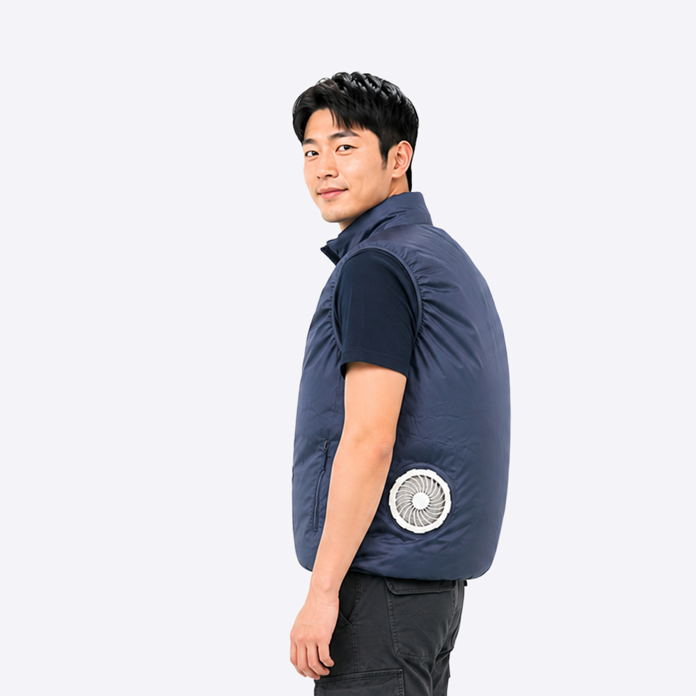 미모아 선풍기조끼 아이스조끼 선풍기옷 냉방조끼 보조배터리 포함 - 상품 이미지