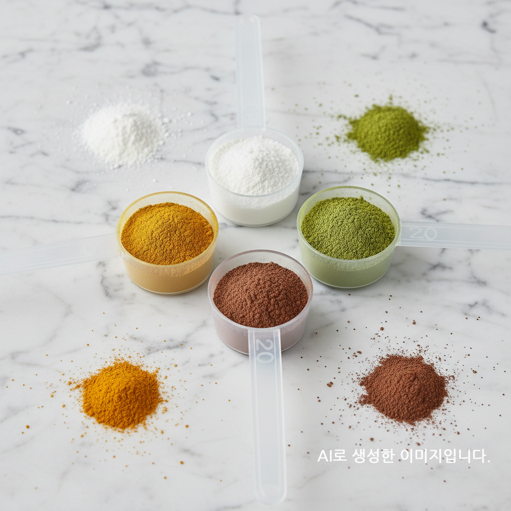 리틀그립 다용도 파우더 계량 측정 스푼 20cc 4개입 - 상품 이미지