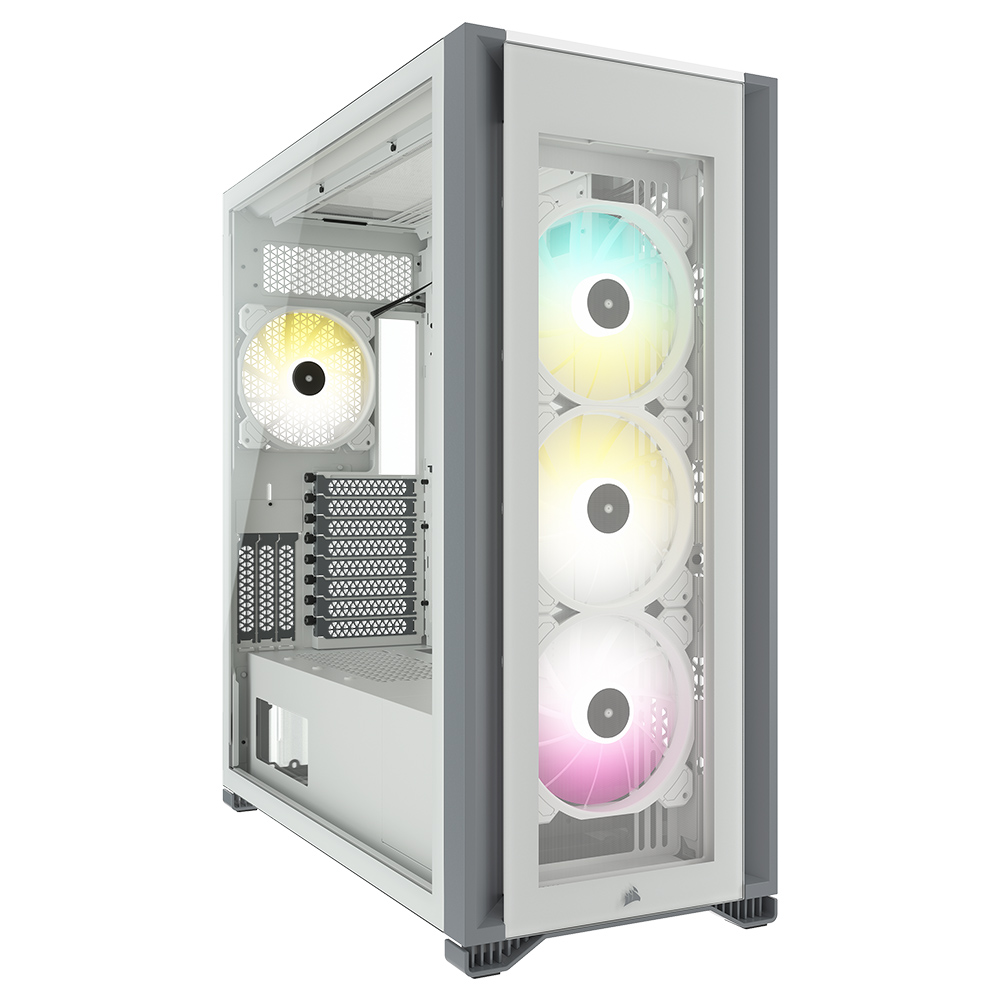커세어 CORSAIR iCUE 7000X RGB 풀타워 케이스 화이트 - 상품 이미지