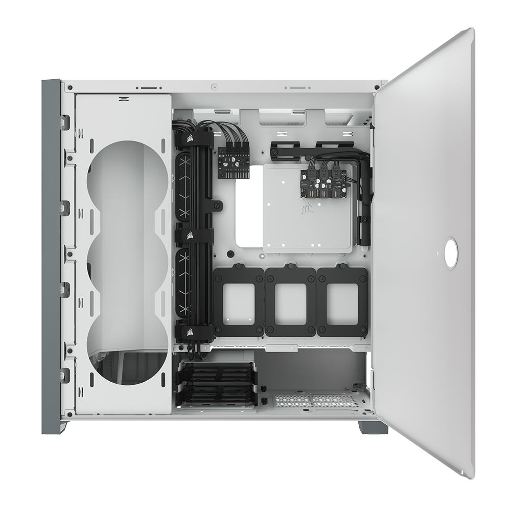 커세어 CORSAIR iCUE 5000X RGB 미들타워 케이스 화이트 - 상세 이미지 3