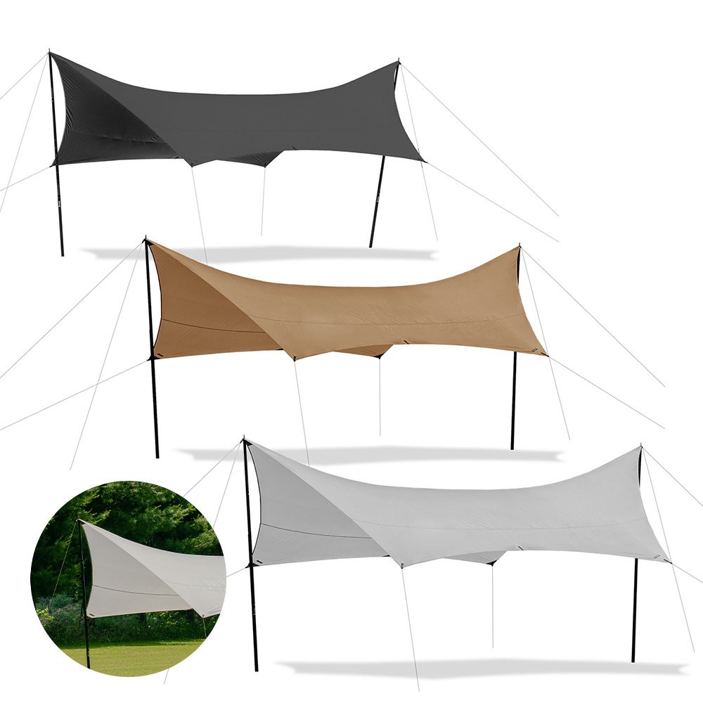 디얼스 헥사타프 HEXA TARP 지오에어 호환타프 실타프 경량타프 블랙코팅타프 - 상품 이미지