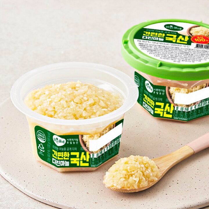 맑은물에 간편한 국산 다진마늘 130g - 상세 이미지 2