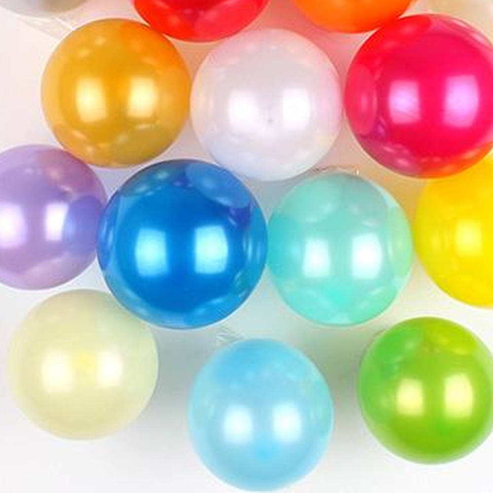 유광펄파티재료파티풍선 컬러혼합케이스풍선 세돌생일이벤트장식 13cm 15p - 상세 이미지 3