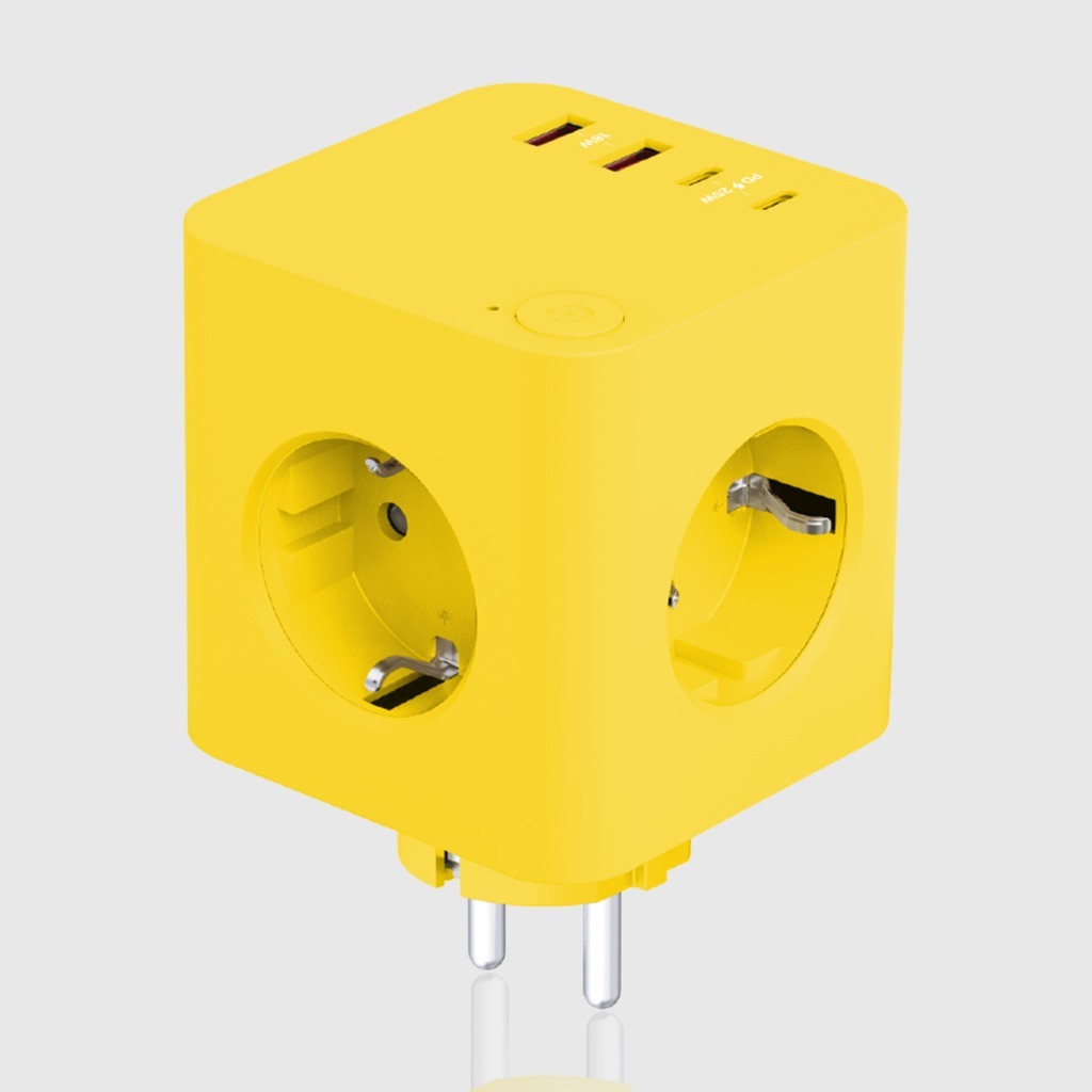 데코아르 비비드 도킹형 3구 USB 4포트 4000W 멀티 콘센트 큐브 고용량 멀티탭 - 상세 이미지 2