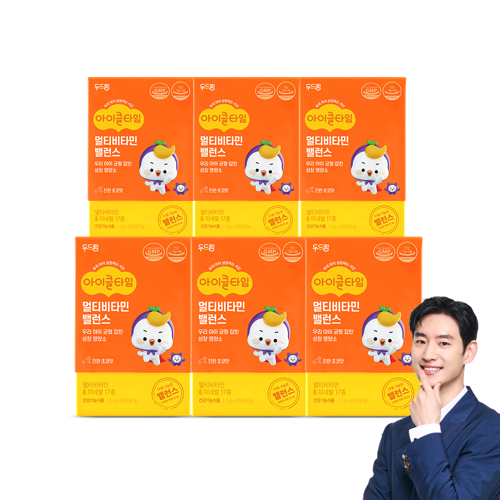 🌟NEW🌟 [두드림] 아이클타임 멀티비타민 밸런스 30포, 6개 - 상품 이미지