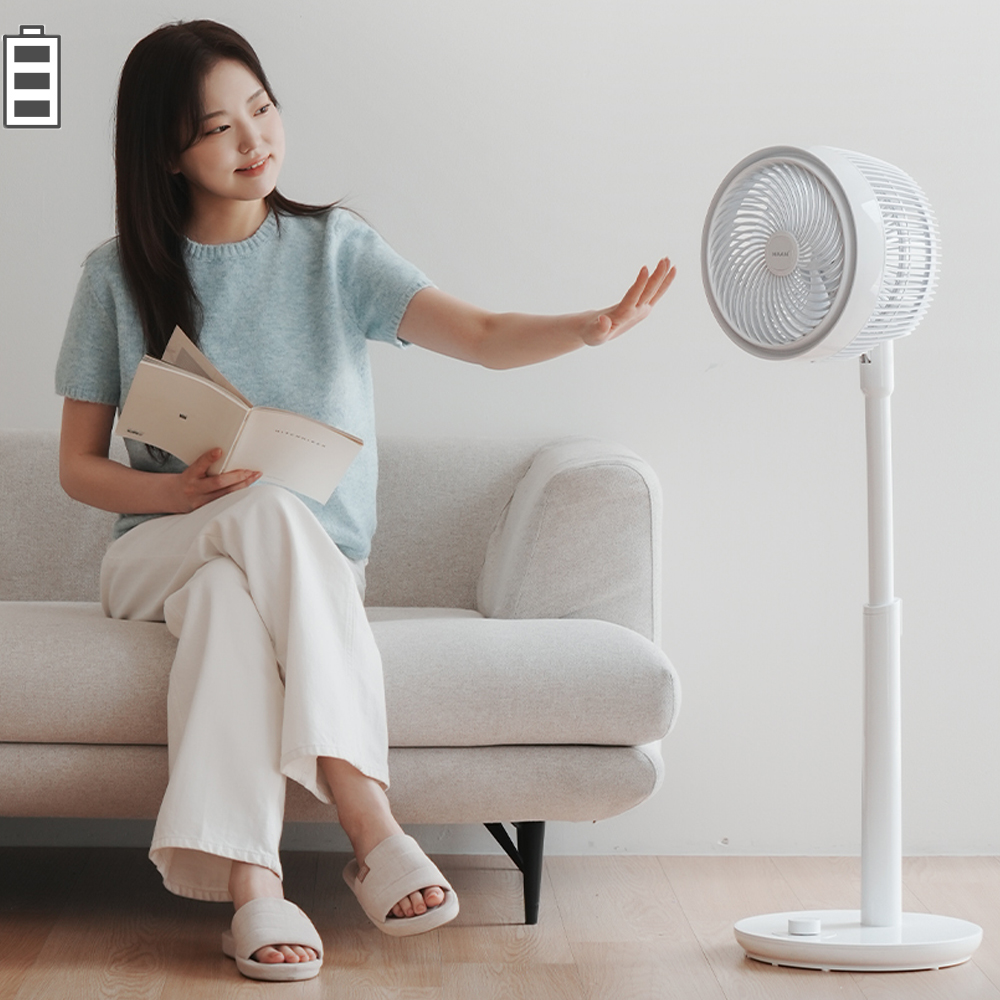한경희 BLDC 무선 서큘레이터 선풍기 충전식 스탠드형 저소음 리모컨 캠핑 차박 거실용 이미지 8
