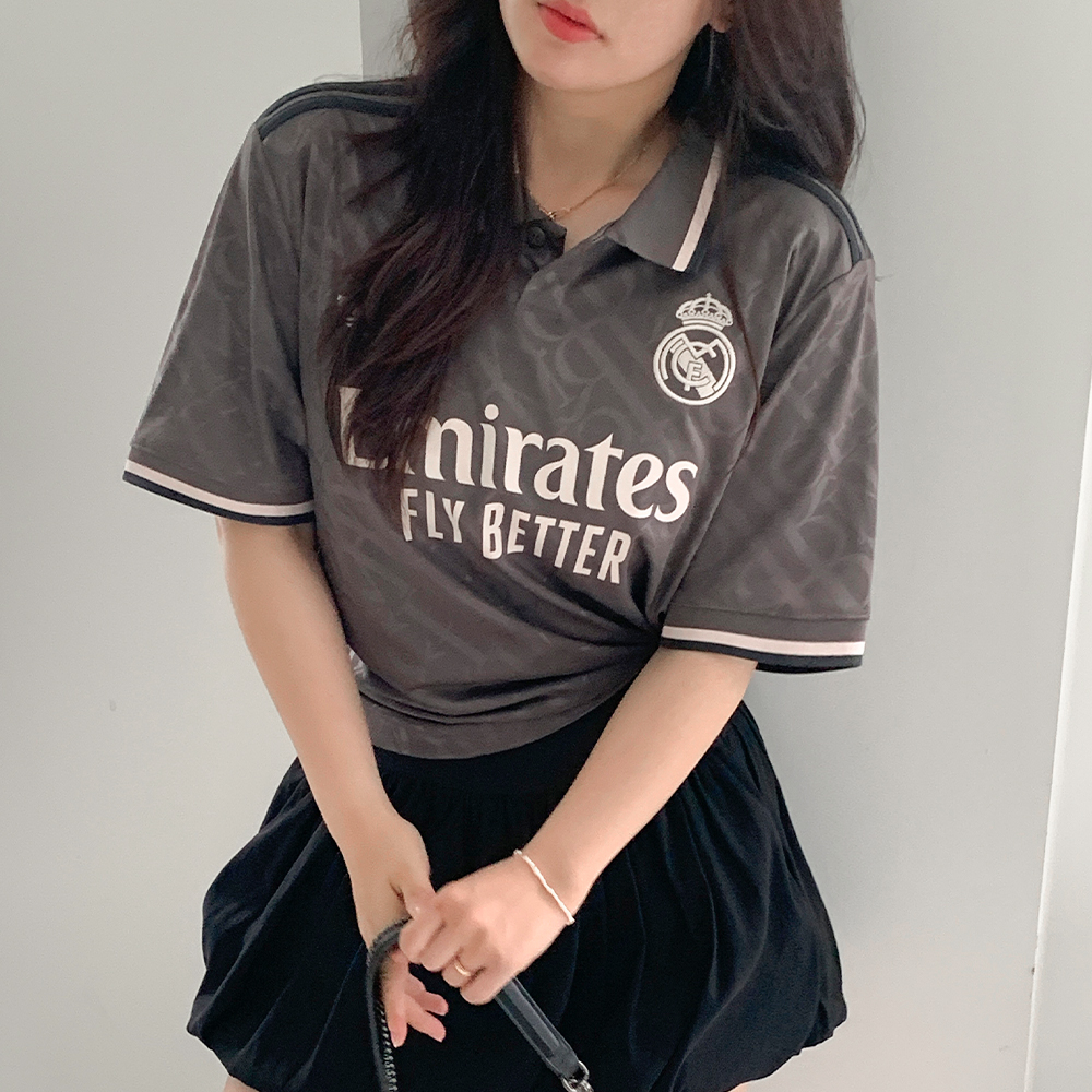 아디다스 레알마드리드 져지 축구 유니폼 반팔 카라 티셔츠 - 상세 이미지 5