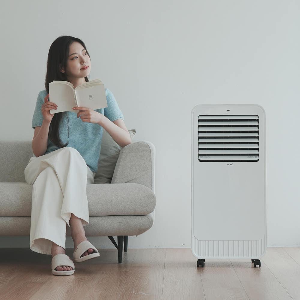 저소음 가정용 이동식 에어쿨러 냉풍기 거실 회전 리모컨형 파워냉풍기 - 상세 이미지 3