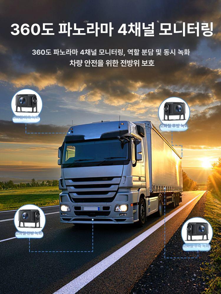 차량용 모니터 트럭 버스 후방 카메라 LCD 세트 장비 7 음성제어 MP5 64G 기본구성 다중 렌즈 이미지 6