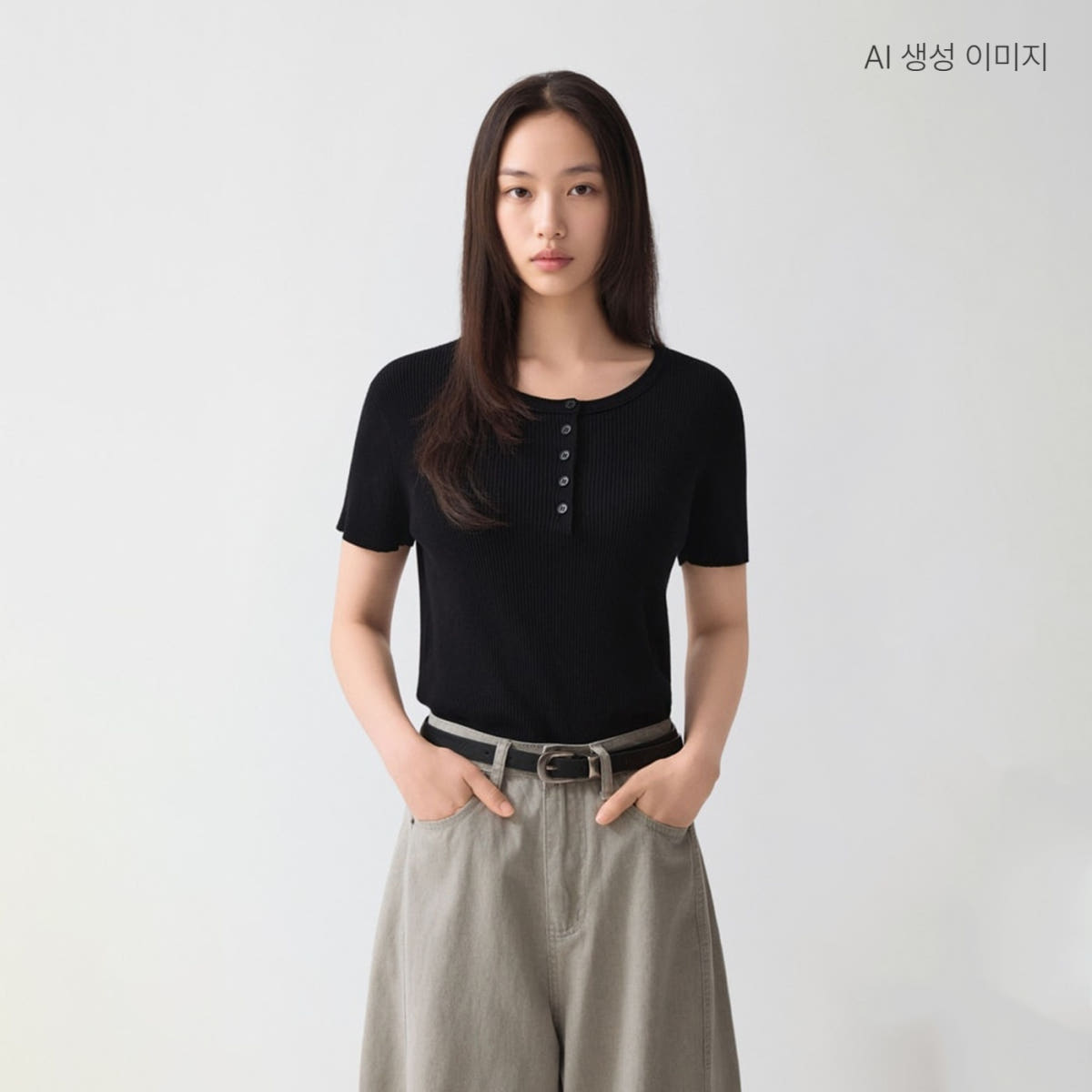 스파오 헨리넥 골지 반팔 니트 SPKWG25G01 가격 비교 스파오 스토어 스파오 헨리넥 골지 반팔 니트 SPKWG25G01