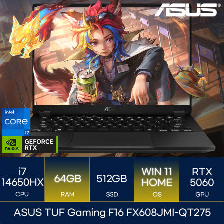 ASUS TUF Gaming F16 FX608JMI-QT275 (RAM 64GB_WIN11)_마우스+장패드증정 AN