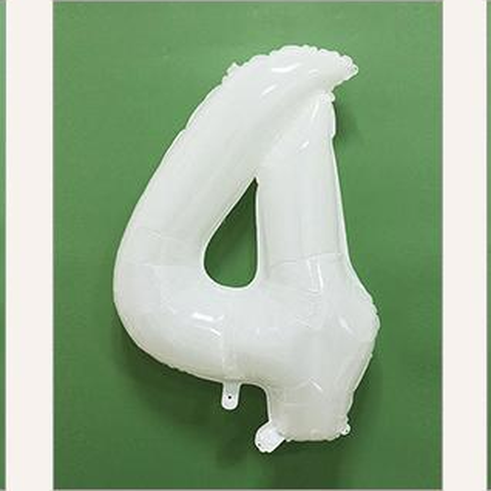 매트화이트 생일나이숫자풍선 아기300일숫자장식풍선 흰색 40인치 - 상세 이미지 2