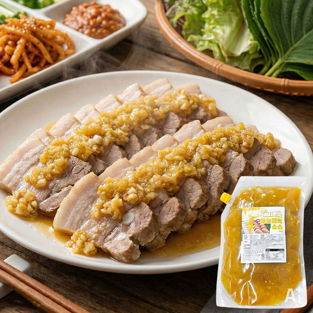 마시또잇 마늘듬뿍소스 2kg 족발 보쌈 마늘소스 업소용 - 상품 이미지