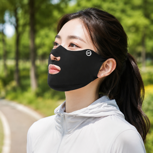 1+1 여름 쿨마스크 얼굴 햇빛가리개 자외선차단 페이스커버 - 상품 이미지