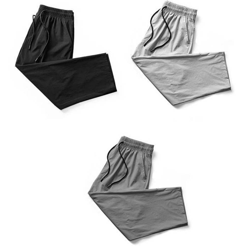 남자 일자 스판 냉장고 바지 퀵드라이 아이스 팬츠 연그레이, 3XL - 상세 이미지 3
