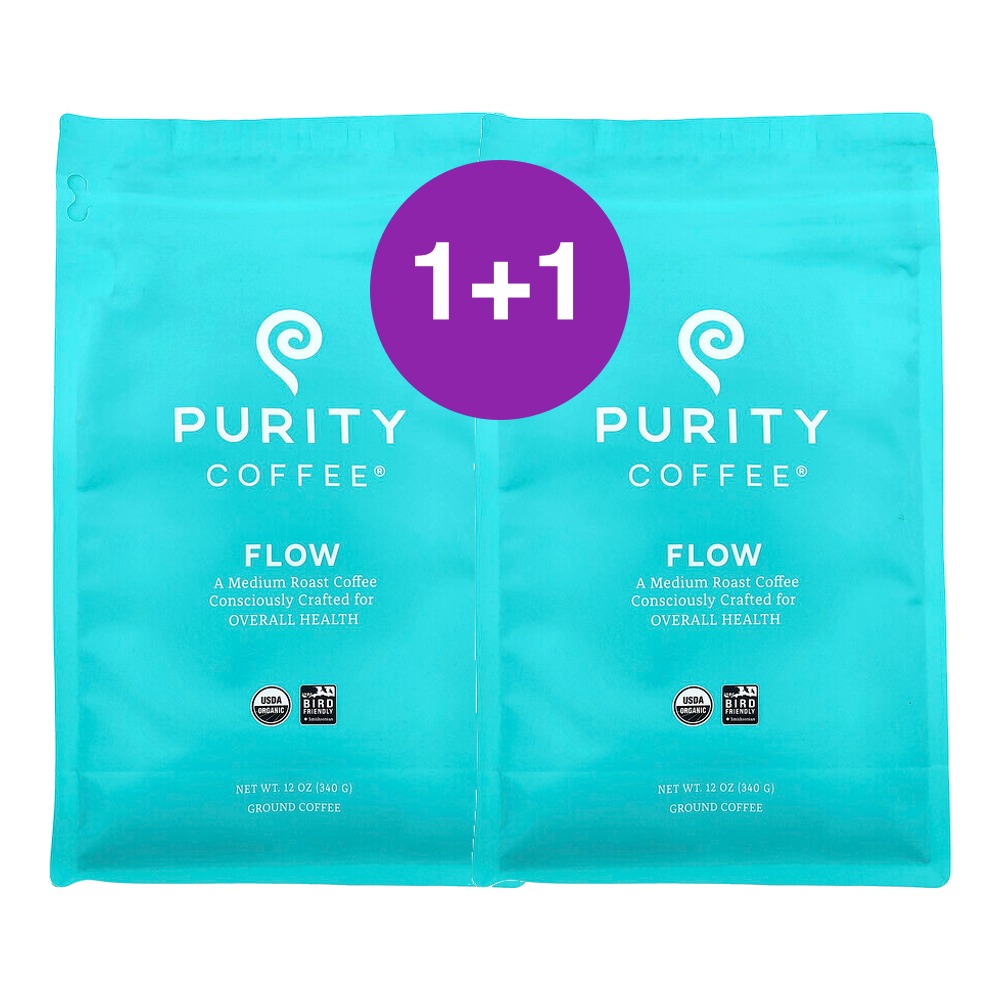 Purity Coffee 플로우 분쇄 미디엄 로스트 340g, 2개 - 상품 이미지