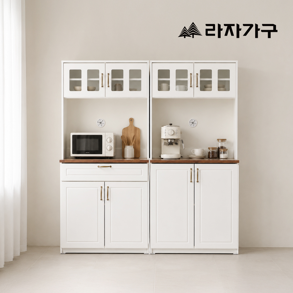 라자가구 마레 도어형 주방 상부 수납장 세트 800 - 상세 이미지 2