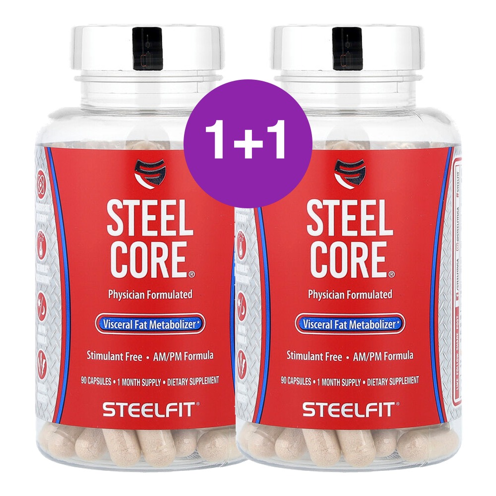 SteelFit Steel Core 내장지방 대사제 90캡슐, 2개 - 상품 이미지
