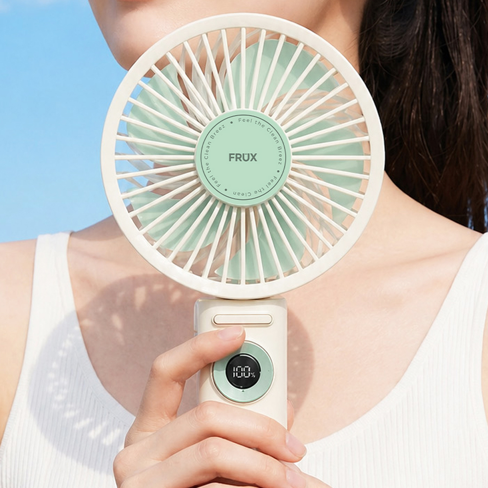 프럭스 100단 휴대용 접이식 빅팬 손선풍기 회전형 핸디 손풍기 - 상세 이미지 3