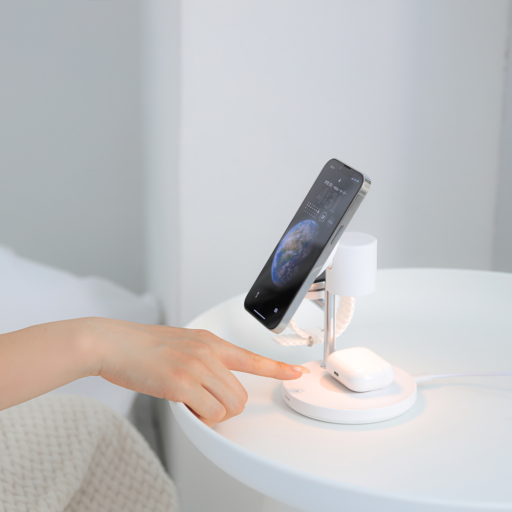 아이노트 WDS150 3in1 맥세이프 25W 초고속 무선충전기 무드등 이미지 6