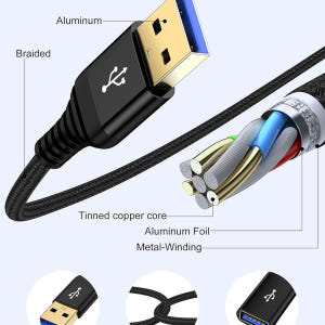 마이크로텍 USB 3.0 연장케이블 고속 연장선 0.3m, 1개 개봉기 | 실사용 후기 - 상품 이미지 2