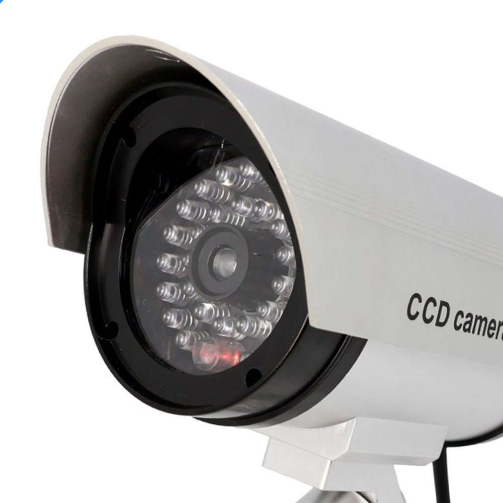 LED깜빡이경고용페이크CCTV 현실감있는방범용 적색등표시보안용모형CCTV - 상품 이미지