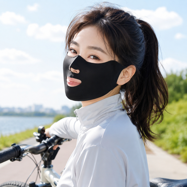 1+1 여름 쿨마스크 얼굴 햇빛가리개 자외선차단 페이스커버 - 상세 이미지 4