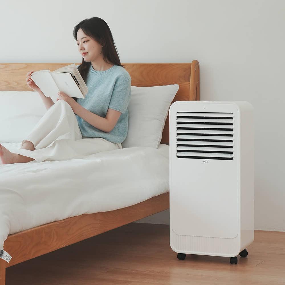 저소음 가정용 이동식 에어쿨러 냉풍기 거실 회전 리모컨형 파워냉풍기 - 상세 이미지 2