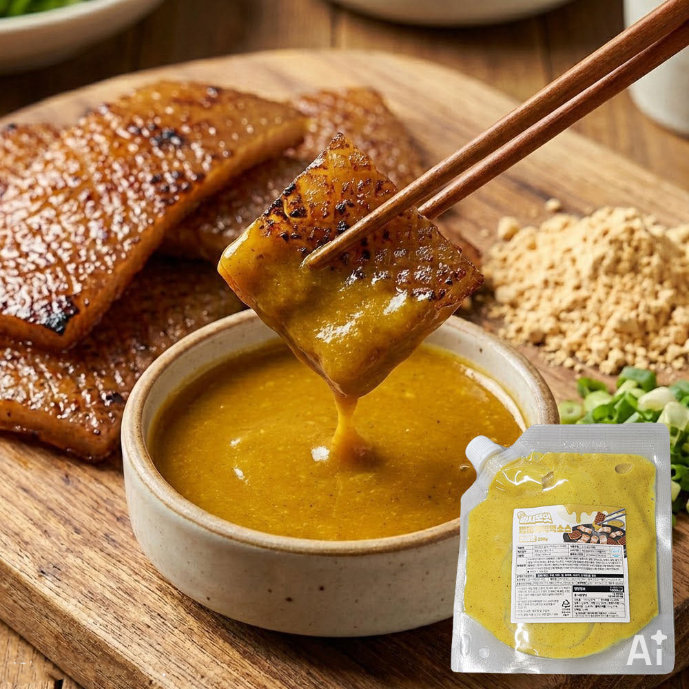 마시또잇 돼지껍데기 찍먹소스 카레맛 250g 찍어먹는 카레소스 업소용 - 상품 이미지