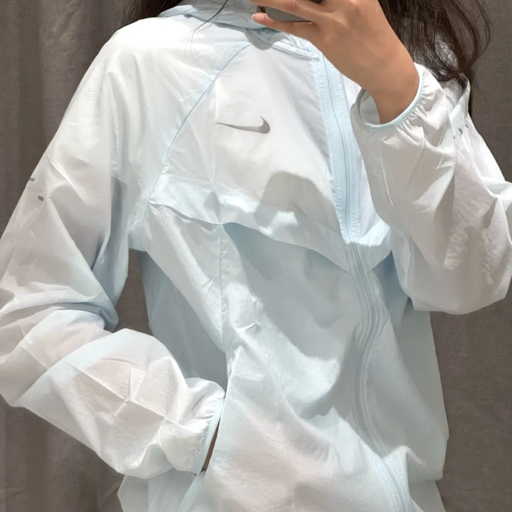 나이키 스트라이드 리펠 UV 러닝 후드 자켓 바람막이 블루 HV4549-474 이미지 6