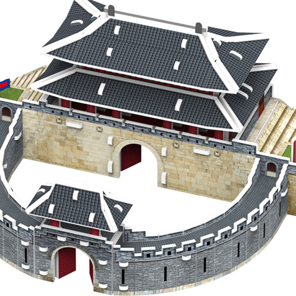 교육용교구건축모형팔달문퍼즐 DIY키트역사공부 만들기놀이수원화성퍼즐 3D퍼즐 - 상세 이미지 3