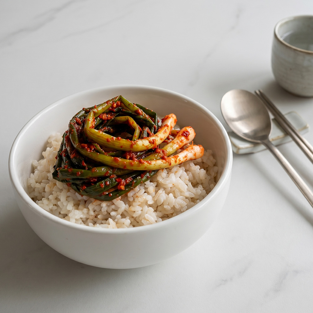 담미채 파김치 쪽파김치 1kg 2kg 얇은파 국산 당일제조 이미지 6