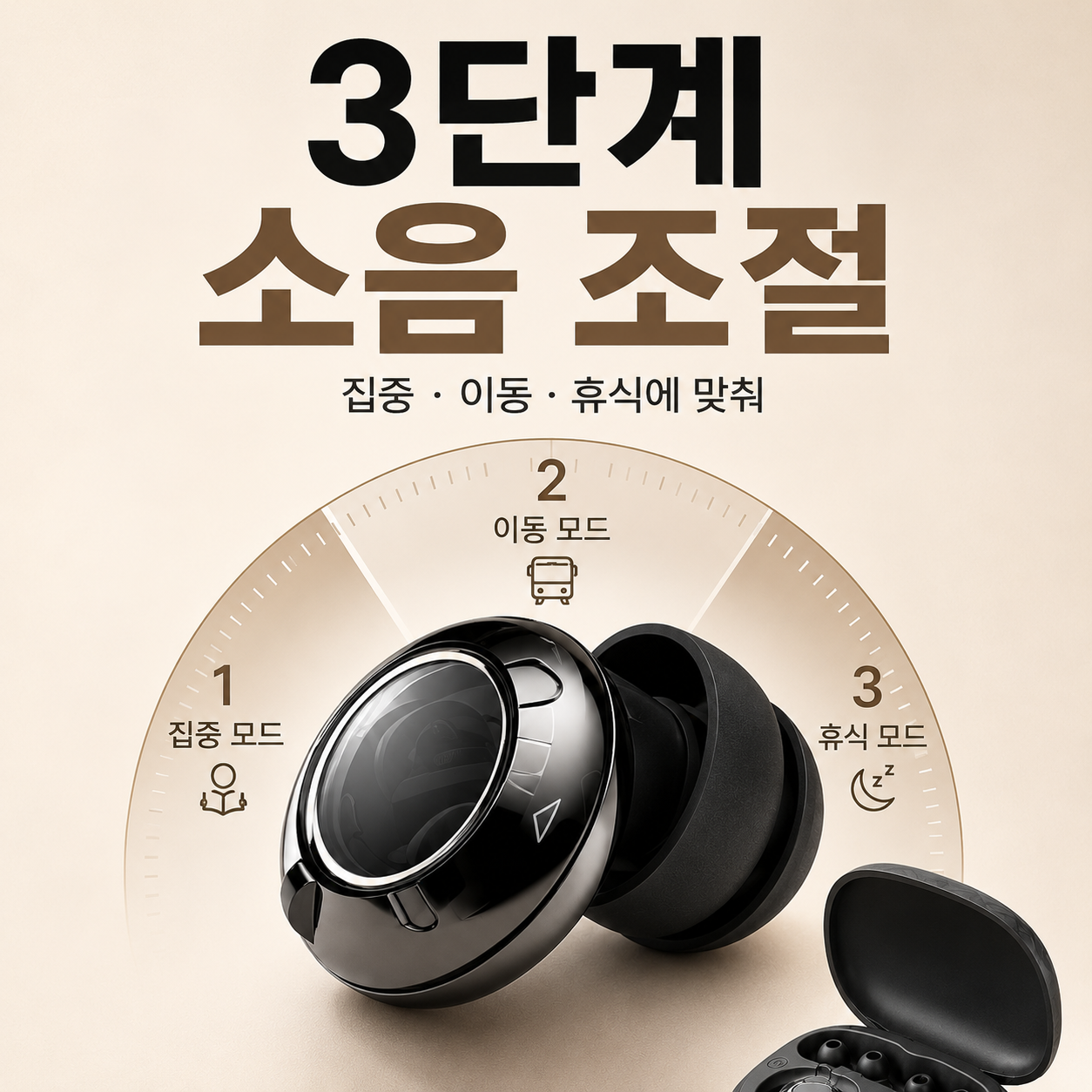 수면 귀마개 소음 차단 방지 수면용 이어플러그 실리콘 비행기 군대 수능 기압조절 - 상세 이미지 2