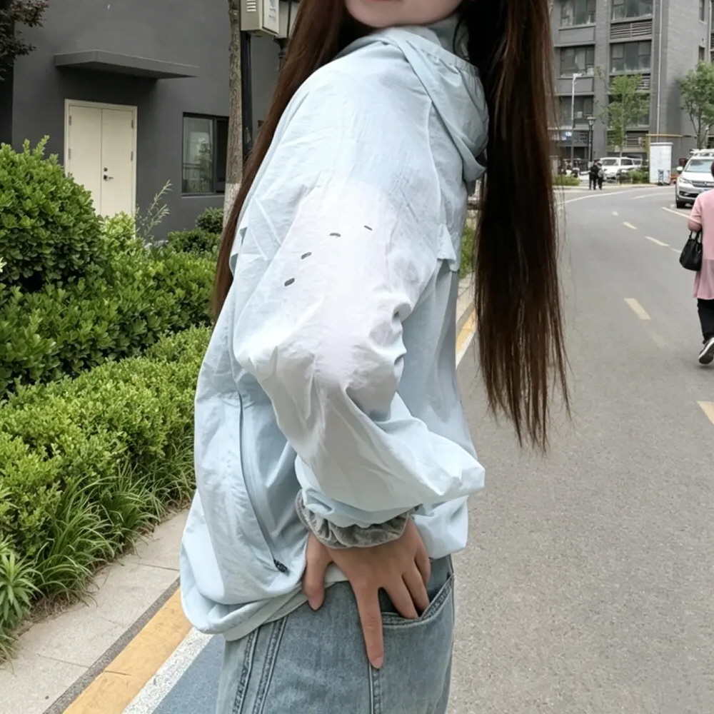 나이키 스트라이드 리펠 UV 러닝 후드 자켓 바람막이 블루 HV4549-474 - 상세 이미지 2