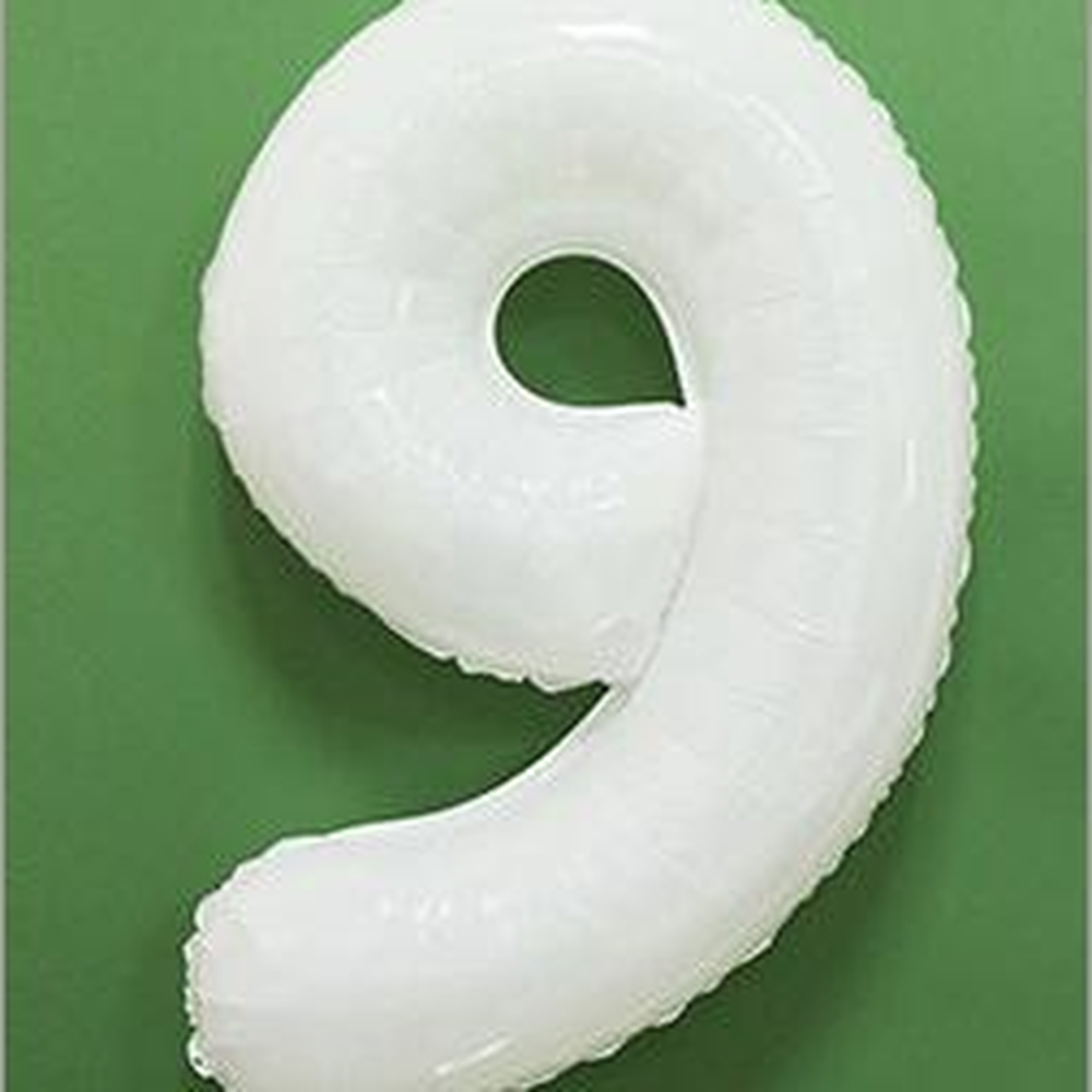 매트화이트 생일나이숫자풍선 아기300일숫자장식풍선 흰색 40인치 - 상세 이미지 5