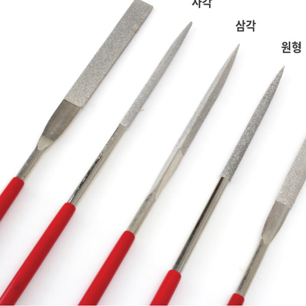 목재 유리연마 다이아몬드야스리 다이아몬드줄 쇠줄세트 야슬이 2종 줄세트202 - 상세 이미지 3