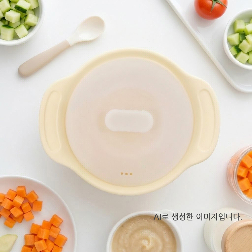 리틀그립 다용도 이유식 멀티 실리콘 냄비 찜기 800ml - 상세 이미지 3