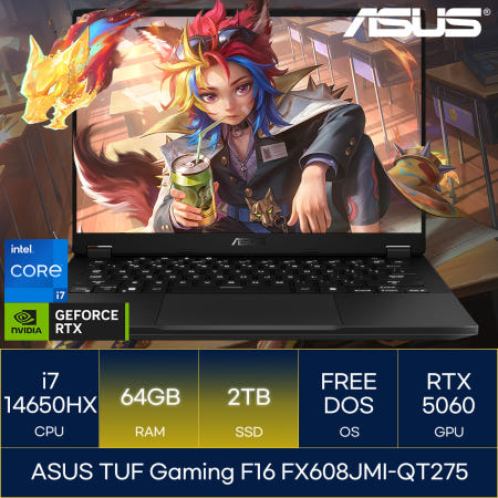 ASUS TUF Gaming F16 FX608JMI-QT275 (RAM 64GB_SSD 2TB)_마우스+장패드증정 AN