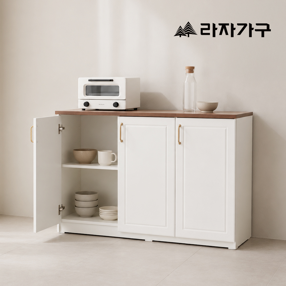 라자가구 마레 도어형 하부 주방 선반 수납장 1185 - 상세 이미지 3