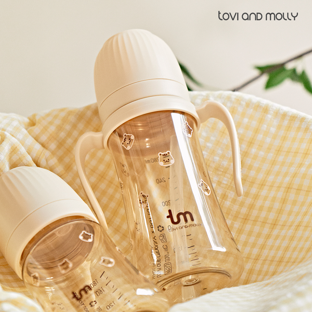 네이버 토비앤몰리 토비앤몰리 돗람이 아기 유아 어린이집 이유식 빨대컵 280ml