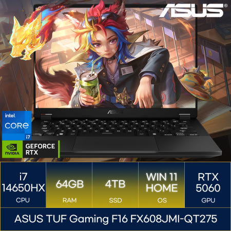 ASUS TUF Gaming F16 FX608JMI-QT275 (RAM 64GB_SSD 4TB_WIN11)_마우스+장패드증정 AN