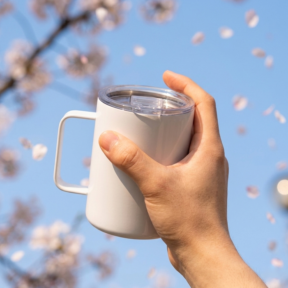 스테인레스머그 맞춤제작 뚜껑 머그컵 사진인쇄 주문제작 포토머그 답례품 420ml, 1개 이미지 6