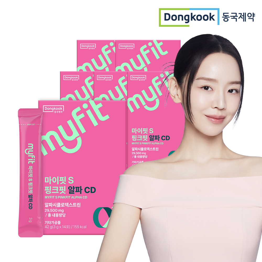 [3+3] 동국제약 마이핏S 알파CD 알파시디 난소화성 알파시클로덱스트린 가루 분말 14포, 6개