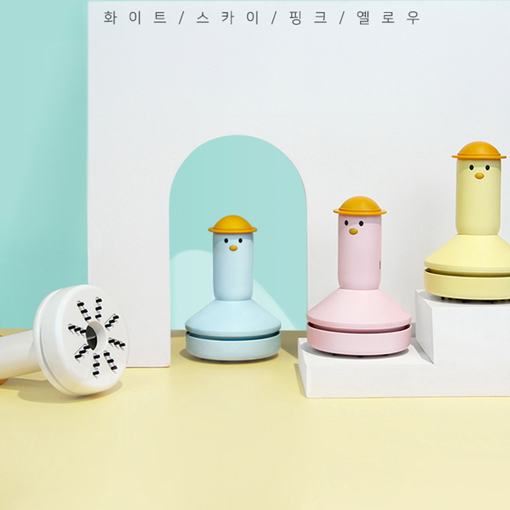 미니청소기 책상정리 탁상용 아이방 공부방지우개가루청소기 2색상 - 상세 이미지 3